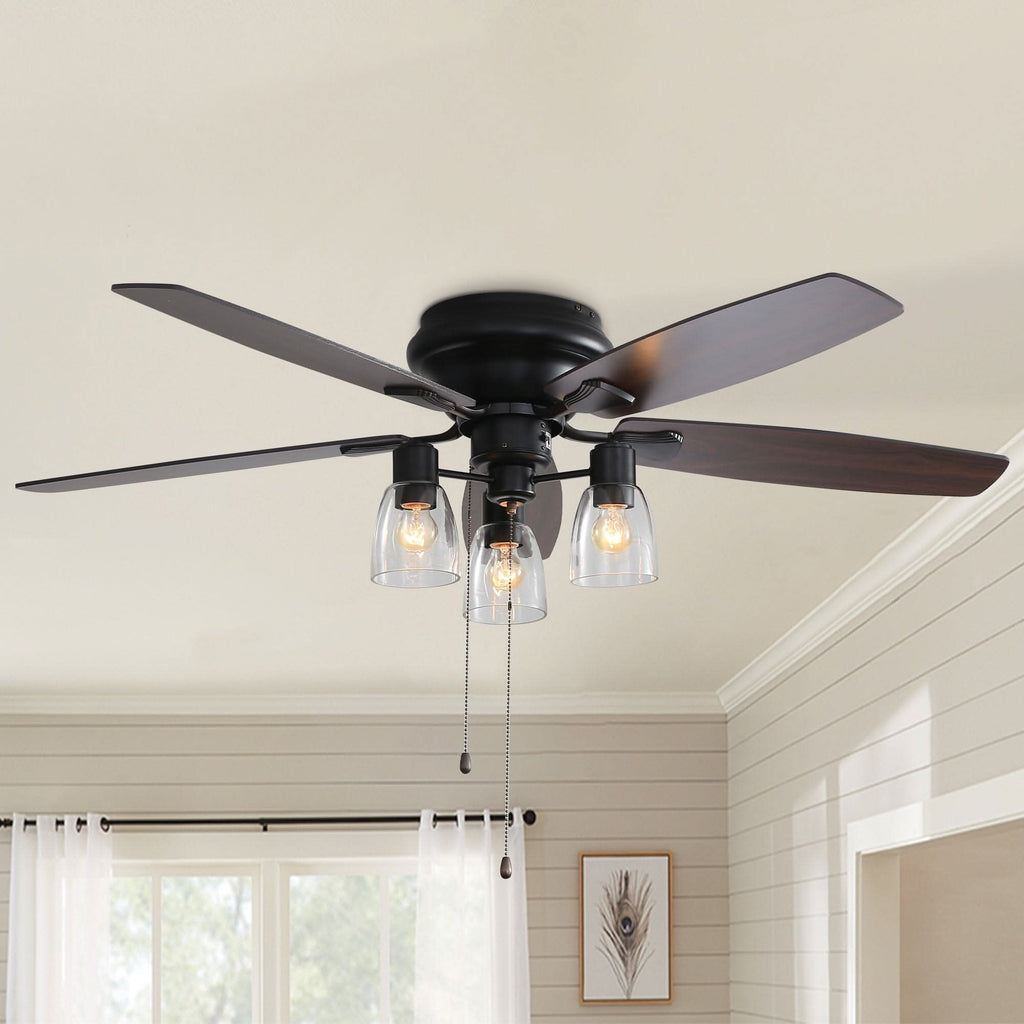 52-inch Low Profile Ceiling Fan Light with Remote