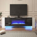 70inch W Modern LED TV Stand with 12 Colour Electric Fireplace