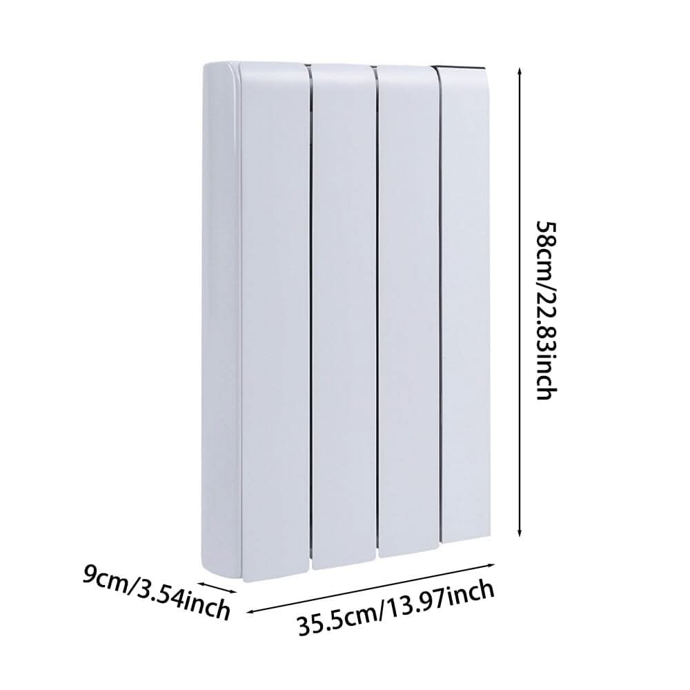 Ceramic Electric Radiator with Wi‑Fi & LCD Touch – White or Matte Black (700 W/1000 W/1500 W/2000 W)