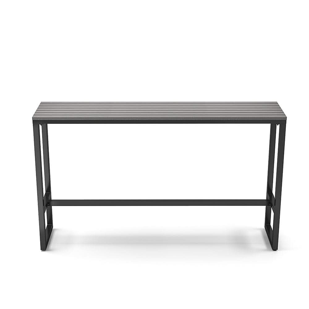 Garden Grey Dining High Table with Metal Legs