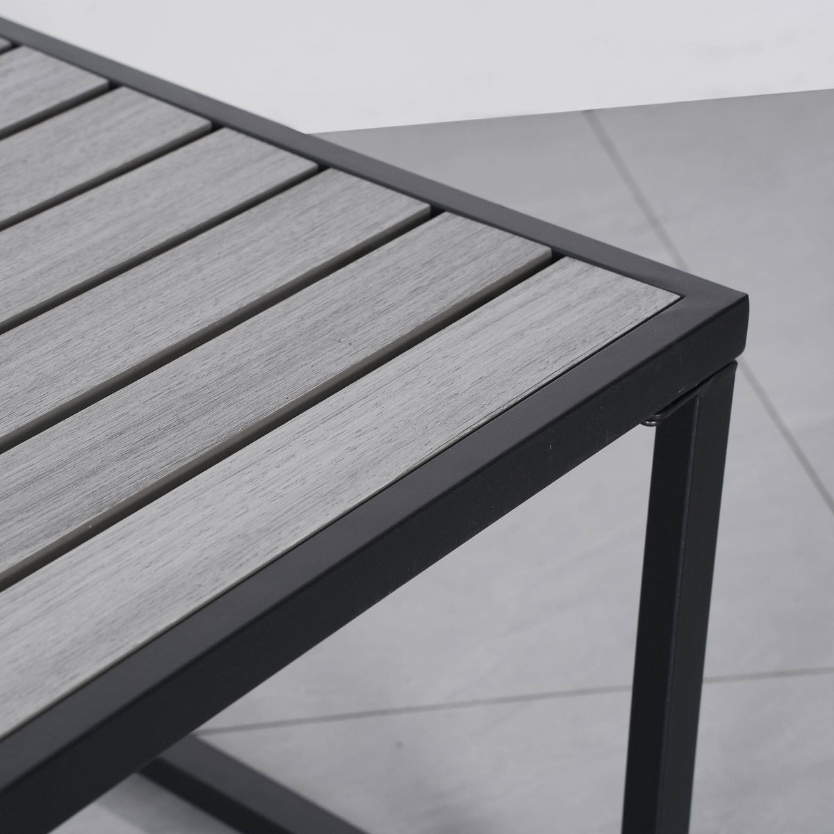 4 Piece Aluminium Outdoor Sofa Set with Glass Table Garden Furniture