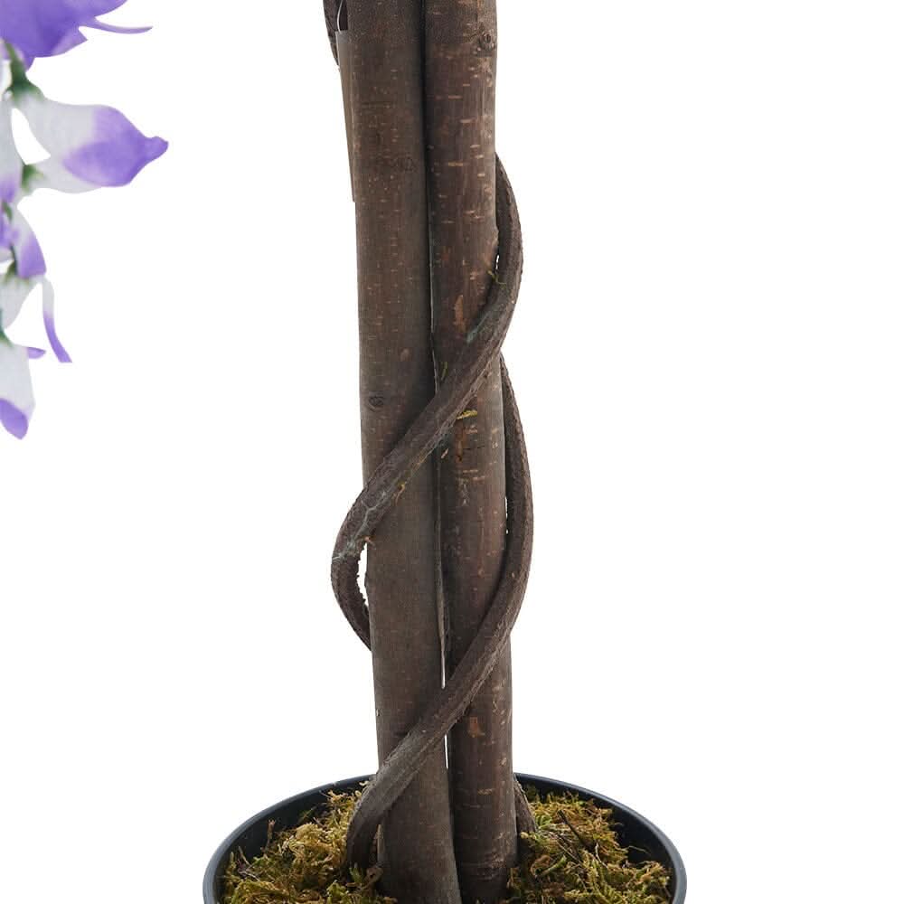 Artificial Greenery Flowering Tree Potted Plant 150cm High