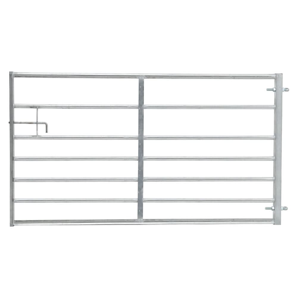 4-12FT Durable Galvanized Metal Field Gate