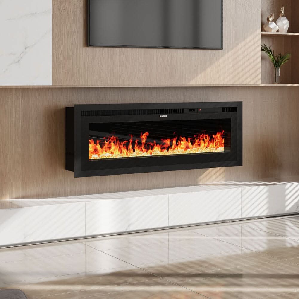 42/50/60/73 inch Electric Fire 12 Vibrant Flame Colours Electric Fireplace with Remote