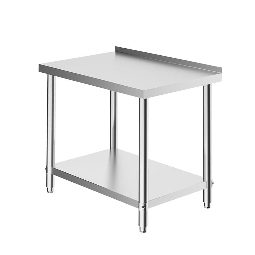 2 Tiers Commercial Kitchen Prep Table Stainless Steel Work Table