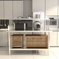 Kitchen Prep Table Over Shelf Single Double Tier Overshelf
