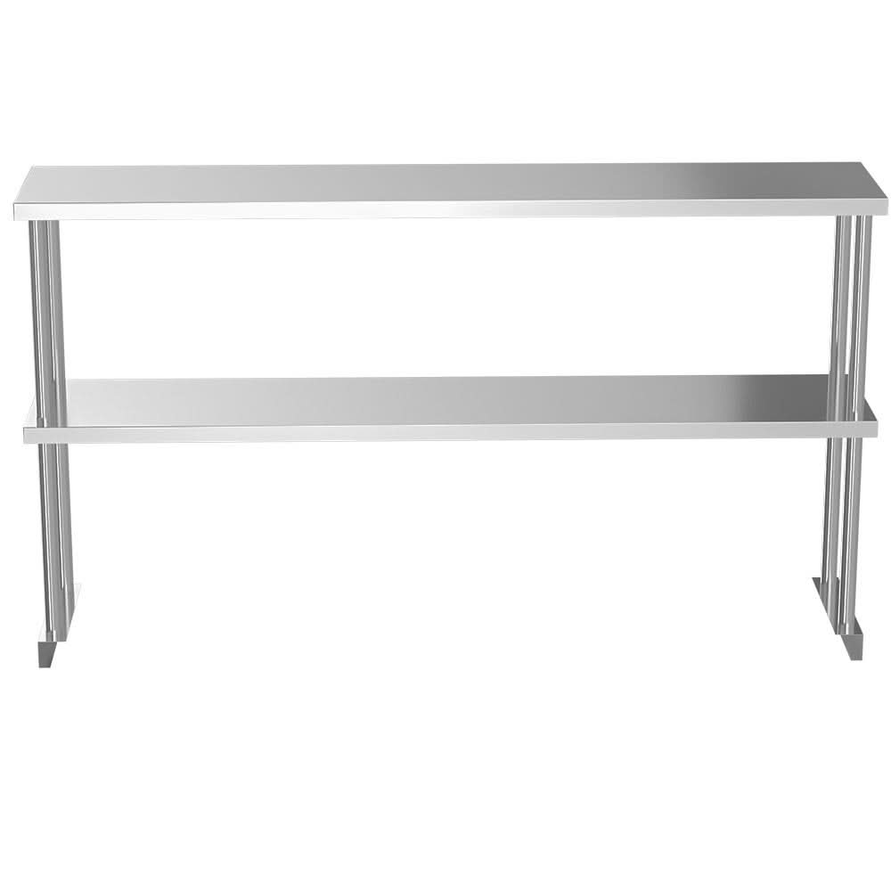 Kitchen Prep Table Over Shelf Single Double Tier Overshelf