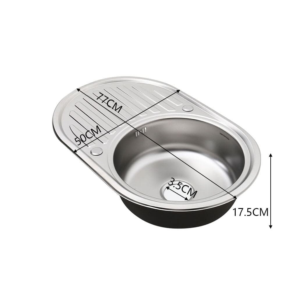 Large Inset Stainless Steel Kitchen Sink