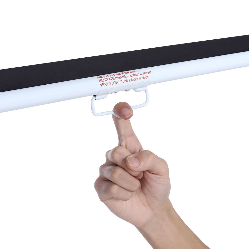 4:3 Manual Pull Down Projector Screen Home Theater Projection Movie Screen