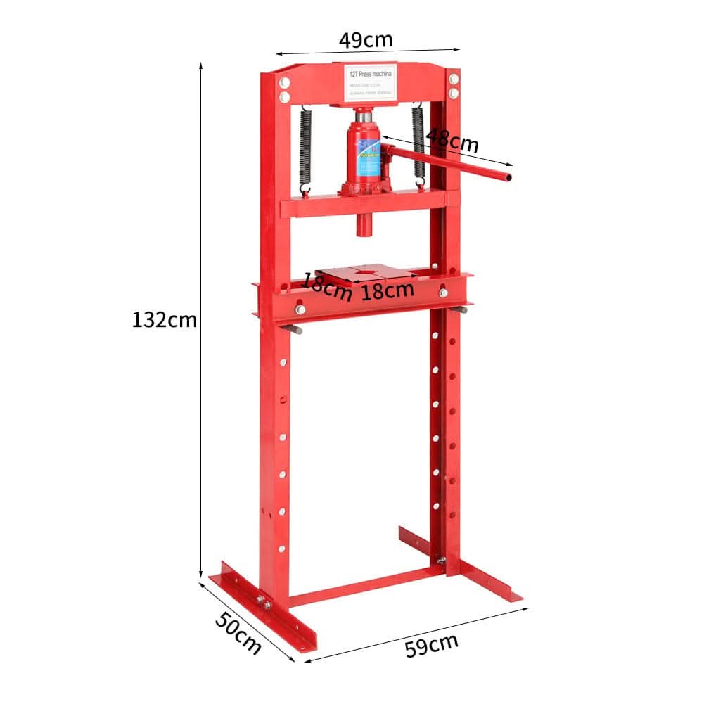 12Ton/20Ton Workshop Press Floor Standing Hydraulic H-Frame