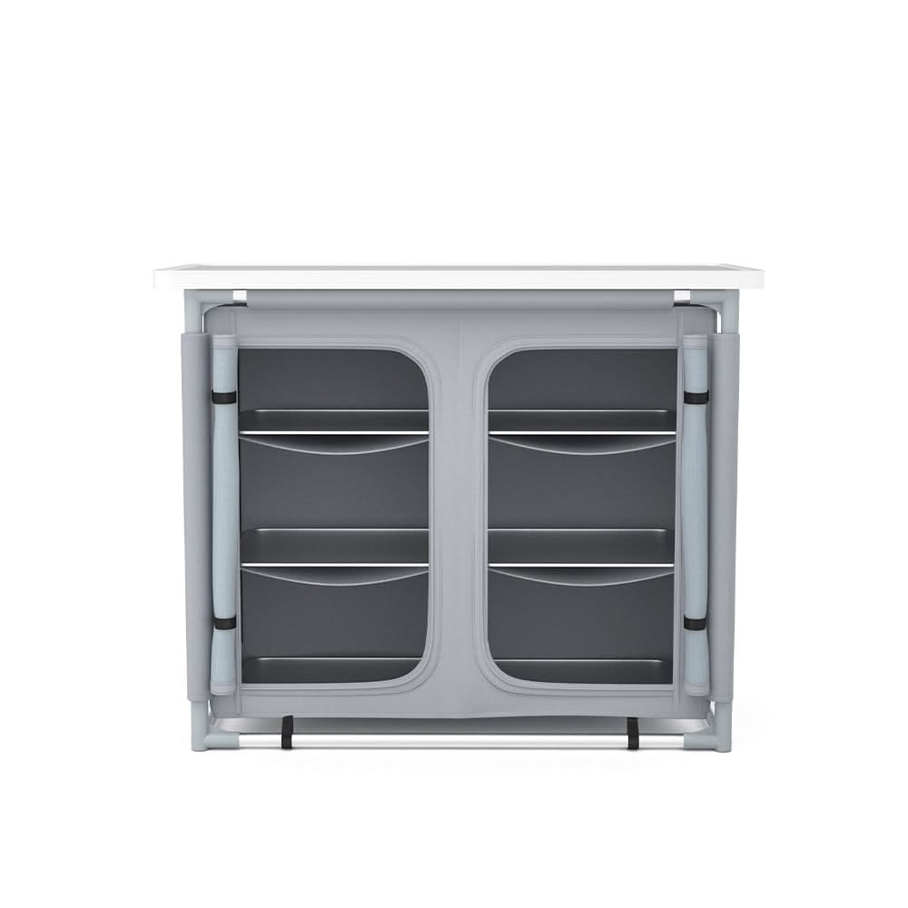 Camping Outdoor Kitchen with 4 Adjustable Feet and 6 Layers