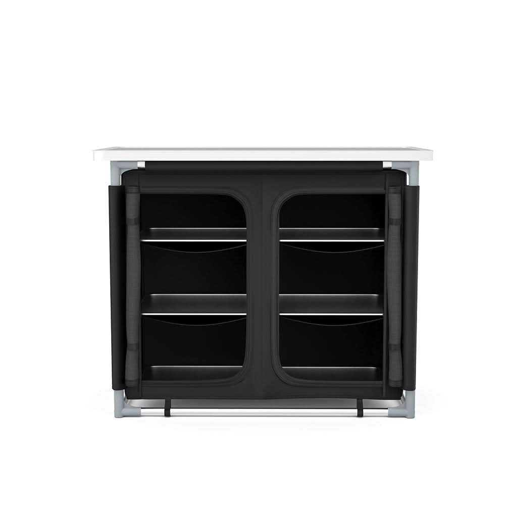Camping Outdoor Kitchen with 4 Adjustable Feet and 6 Layers