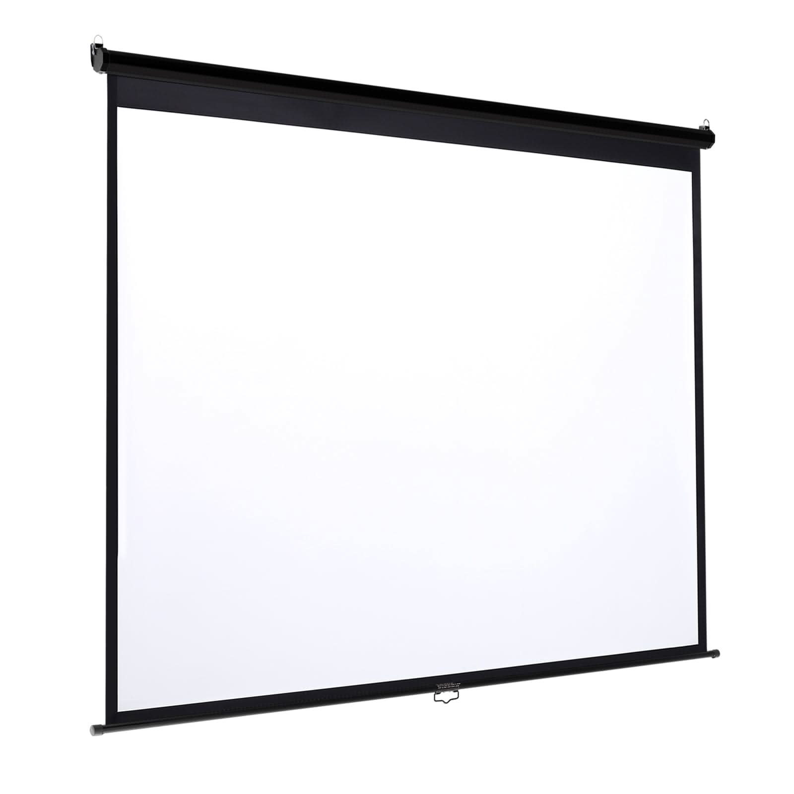 4:3 Projector Screen with Manual Pull Down for Home Theater