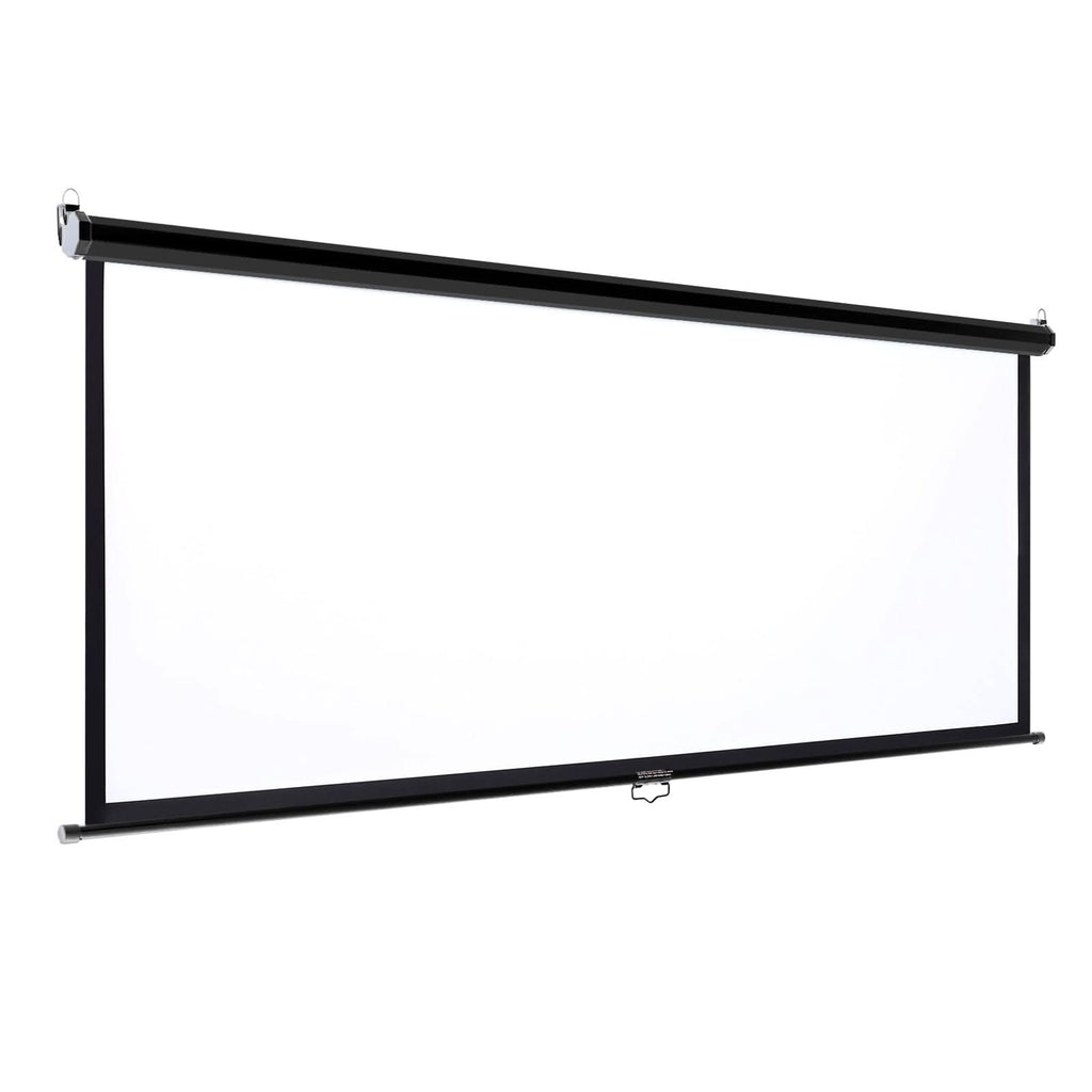 4:3 Projector Screen with Manual Pull Down for Home Theater