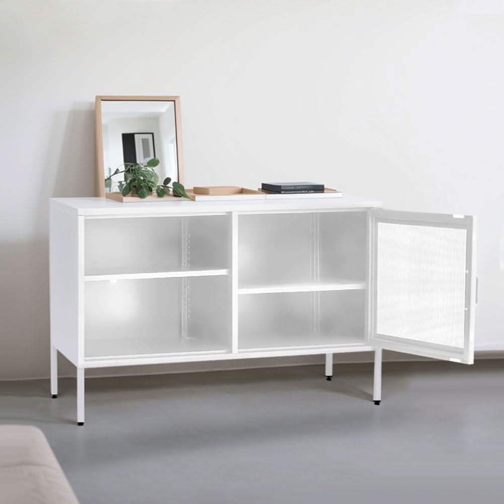 Freestanding Steel File Filing Cabinet with Open Shelves