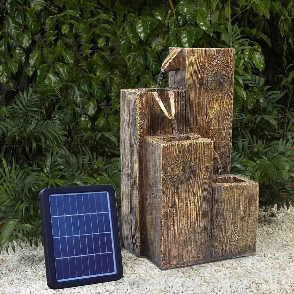 Garden Fountain Self Containing Water Feature Solar Powered