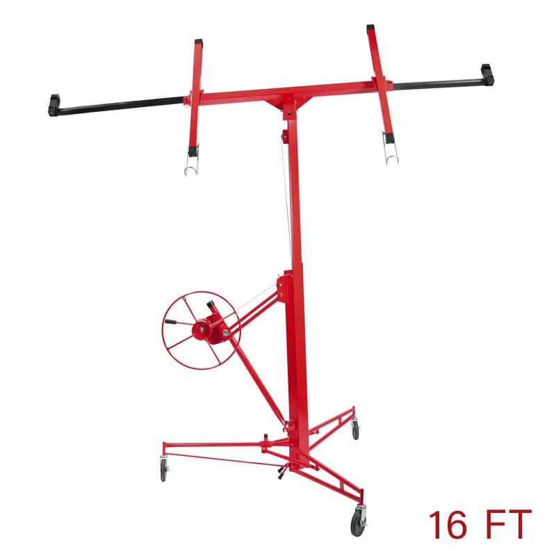 11/16ft Yellow/Red/Black/Blue Drywall Lifter with Rolling Casters Panel Hoist