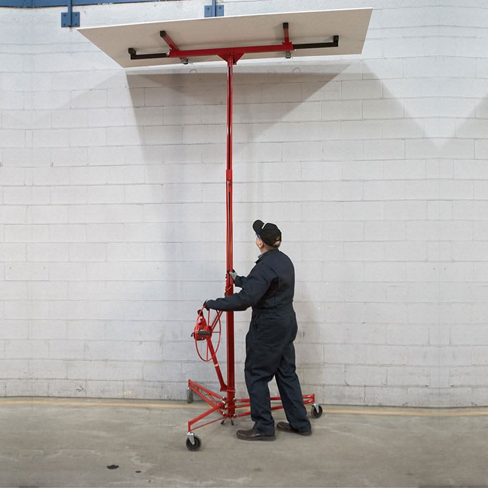 11/16ft Yellow/Red/Black/Blue Drywall Lifter with Rolling Casters Panel Hoist