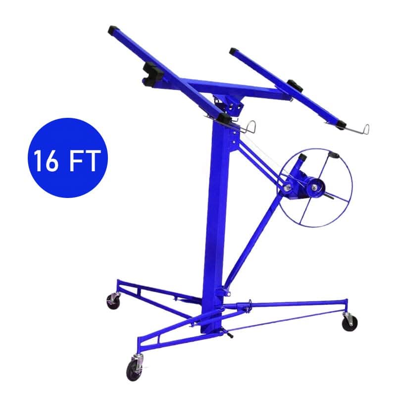 11/16ft Yellow/Red/Black/Blue Drywall Lifter with Rolling Casters Panel Hoist