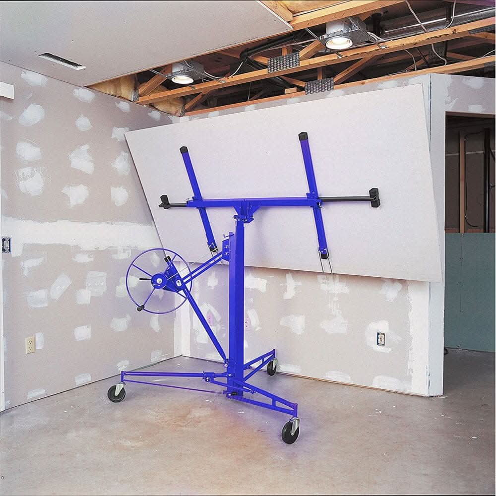 11/16ft Yellow/Red/Black/Blue Drywall Lifter with Rolling Casters Panel Hoist