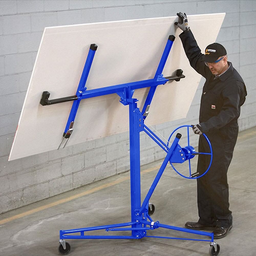 11/16ft Yellow/Red/Black/Blue Drywall Lifter with Rolling Casters Panel Hoist
