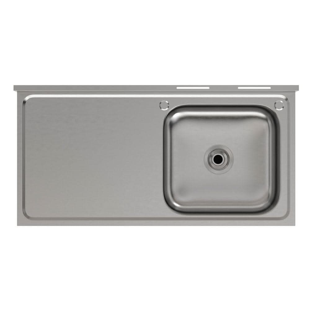Stainless Steel One Compartment Commercial Sink with Left Drainboard