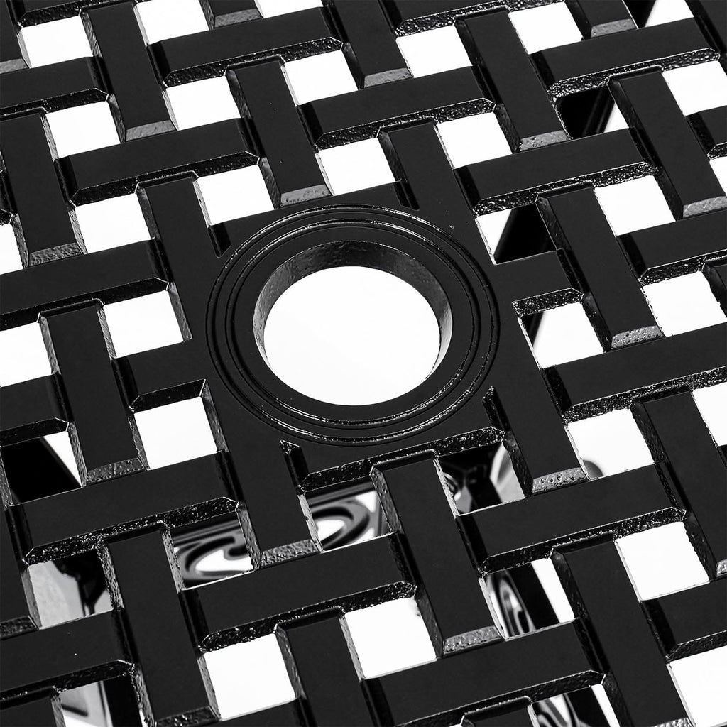 Black Cast Aluminium Square Outdoor Dining Table