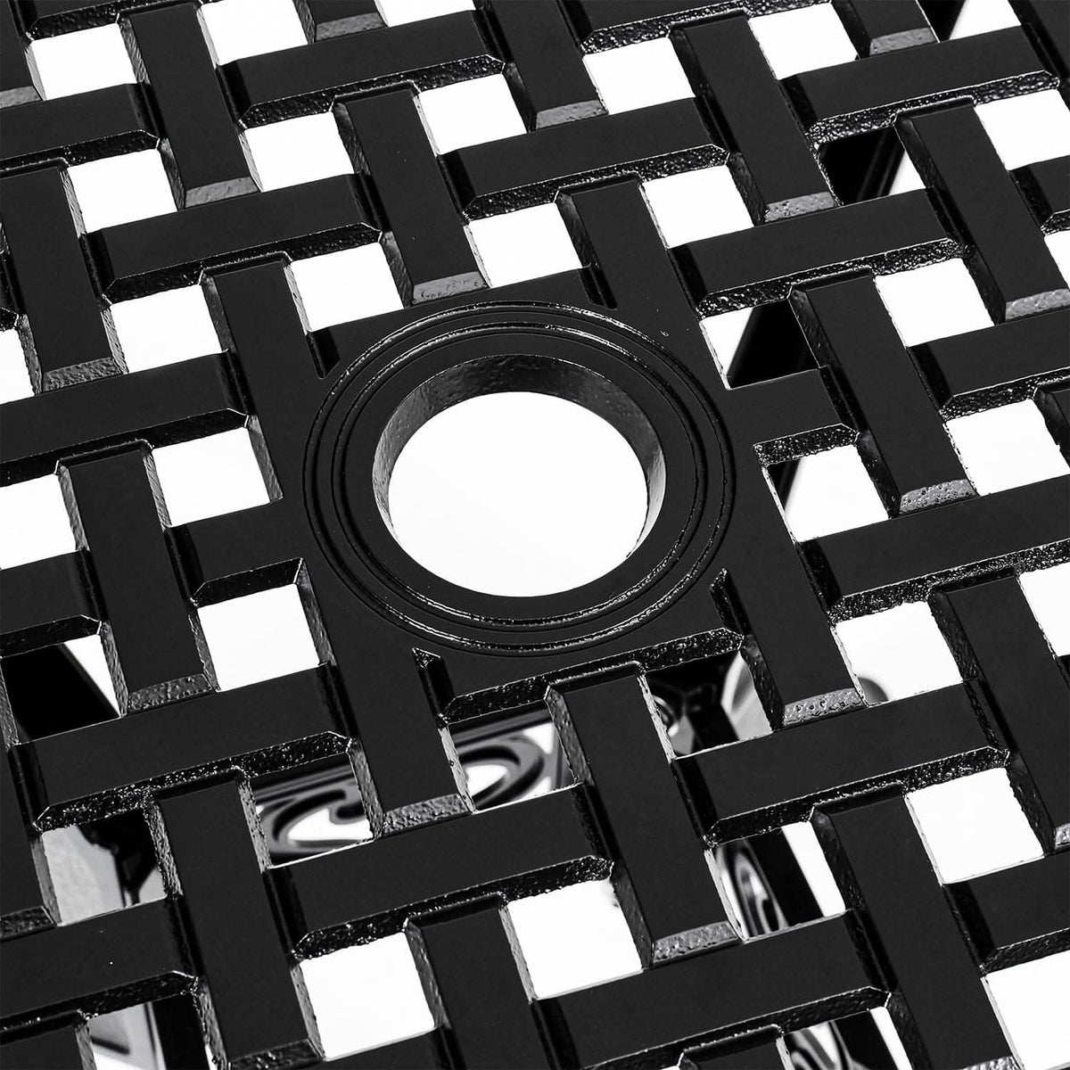 Black Cast Aluminium Square Outdoor Dining Table