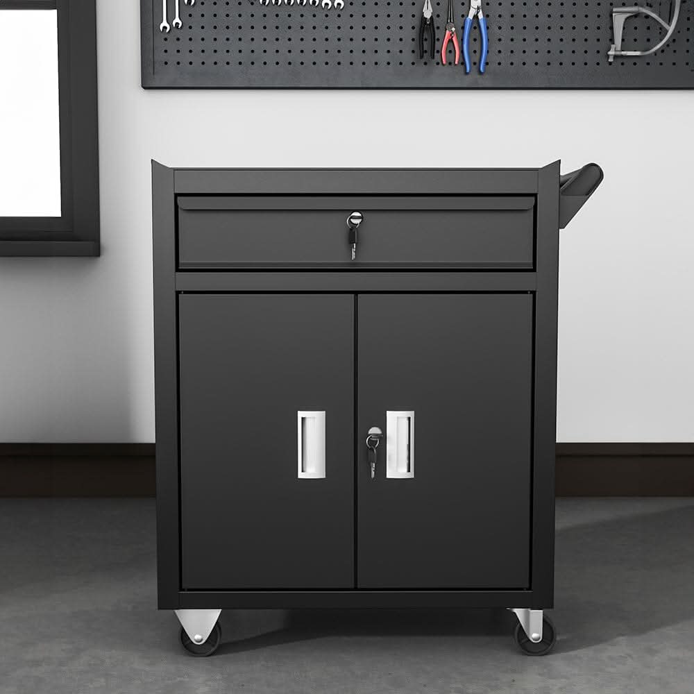 Lockable Rolling Tool Storage Cabinet