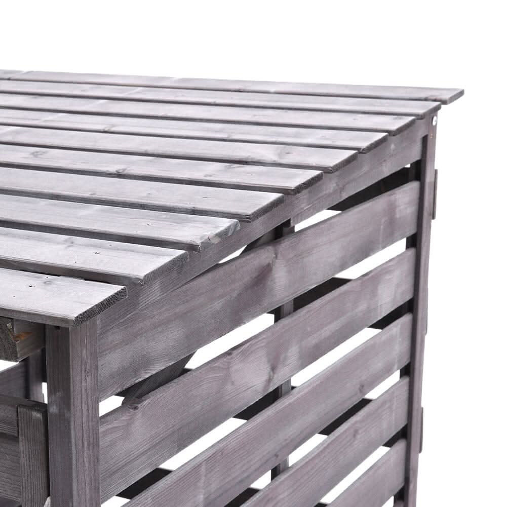 4ft/ 6ft Outdoor Trash Can Storage Shed Spruce Wood