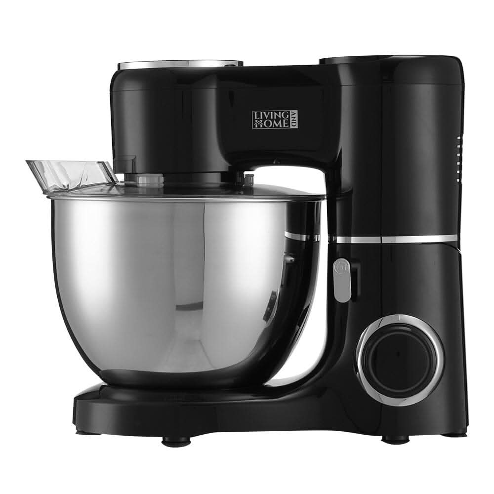 8-Quart Household Stand Mixer with Accessories in Black