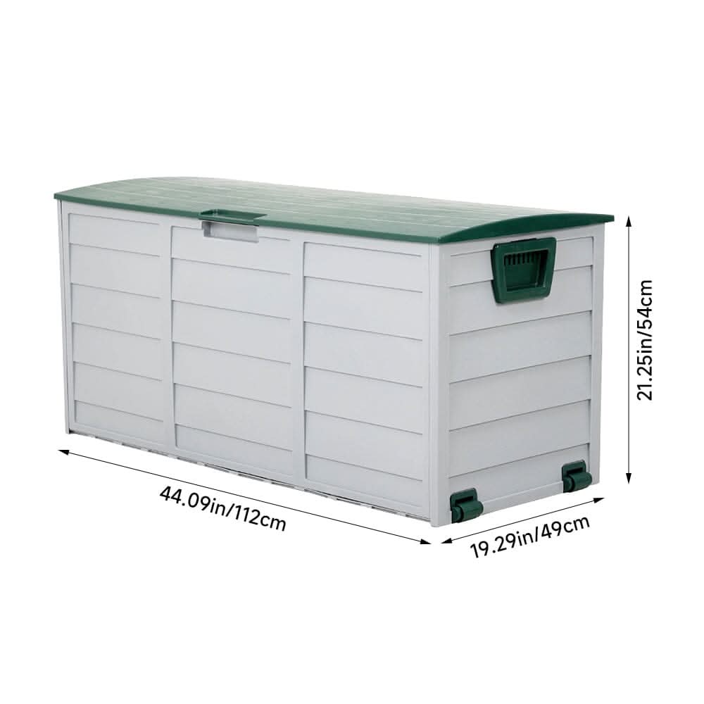 Waterproof Large Plastic Garden Storage Box with Wheels