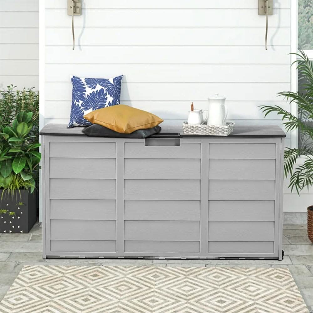 Waterproof Large Plastic Garden Storage Box with Wheels