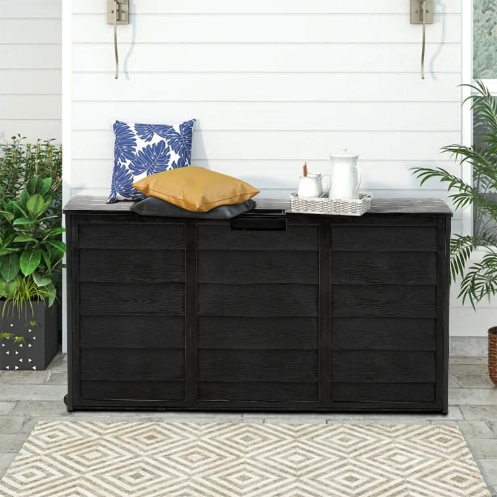 Waterproof Large Plastic Garden Storage Box with Wheels