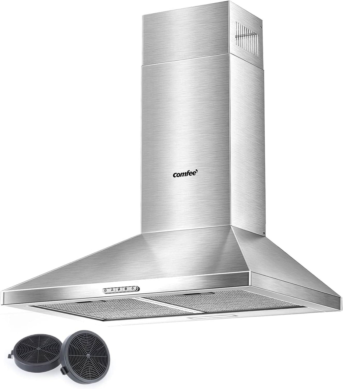 Class A+ 60cm Chimney Cooker Range Hood Kitchen Extractor with 3-Speed Modes