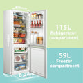174L Freestanding Low Frost Fridge Freezer