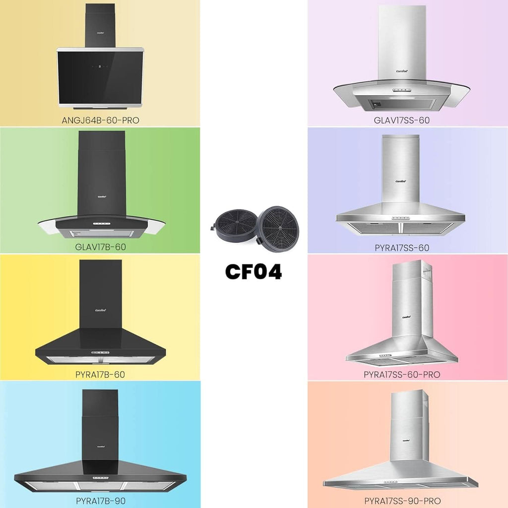 2 PCS Recirculating Carbon Charcoal Filter for Cooker Hoods