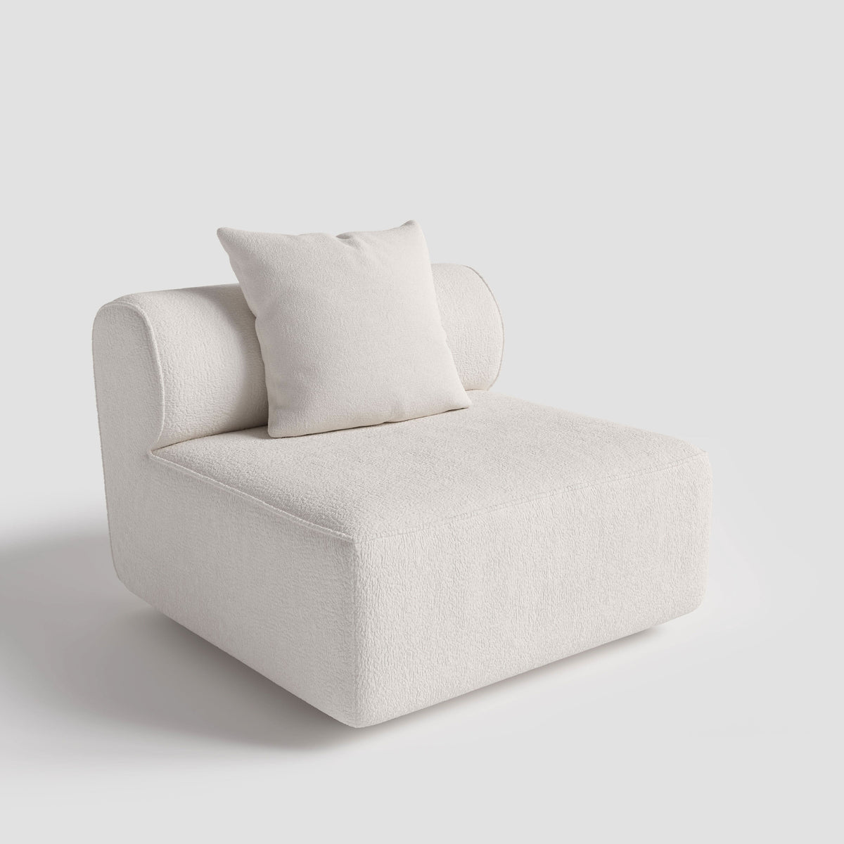 The Plump Modular Bouclé Sofa with Integrated Storage