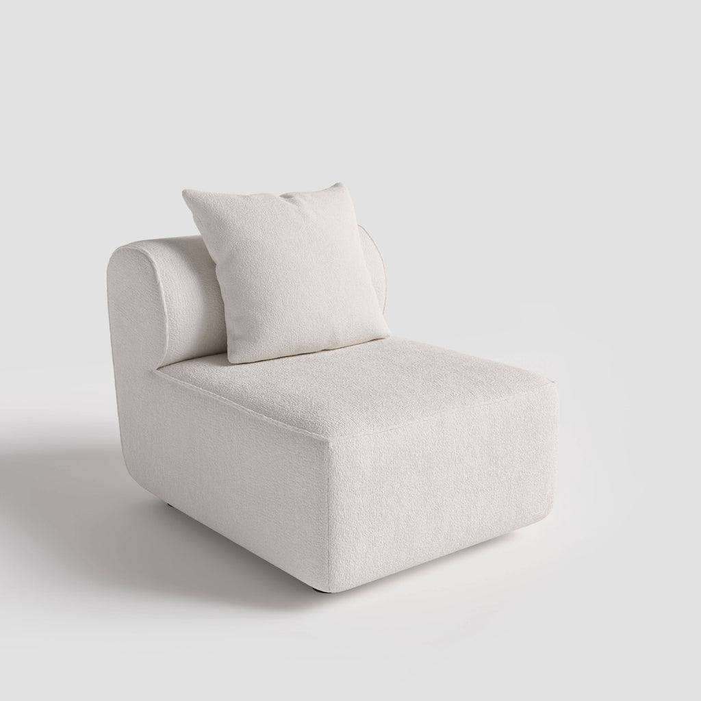 The Plump Modular Bouclé Sofa with Integrated Storage