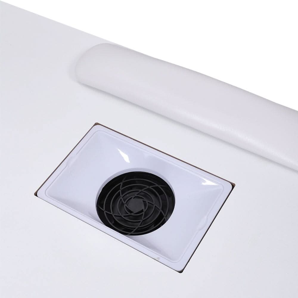Wheeled Manicure Table with Electric Dust Extractor
