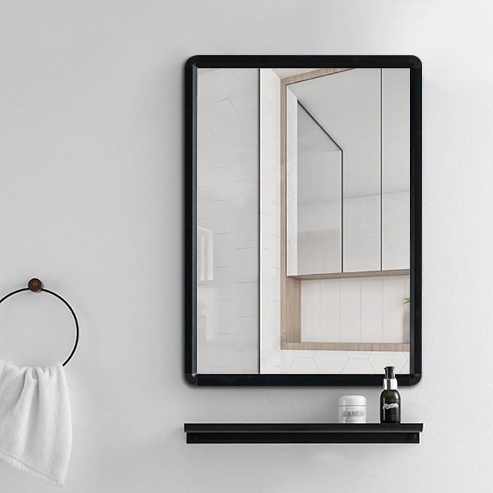 630x480mm Bathroom Mirror Black Framed Decorative Mirror