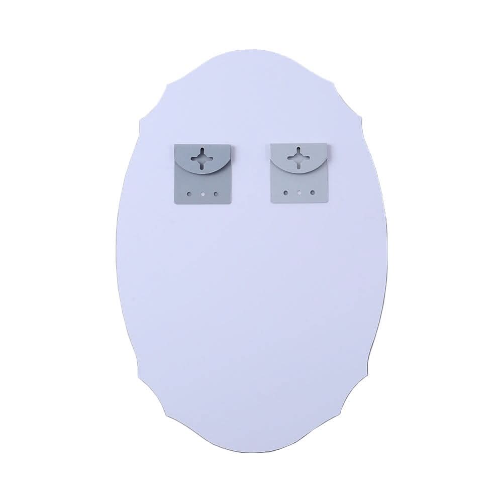 60cm H Ellipse Wall Mounted Mirror with Beveled Edge