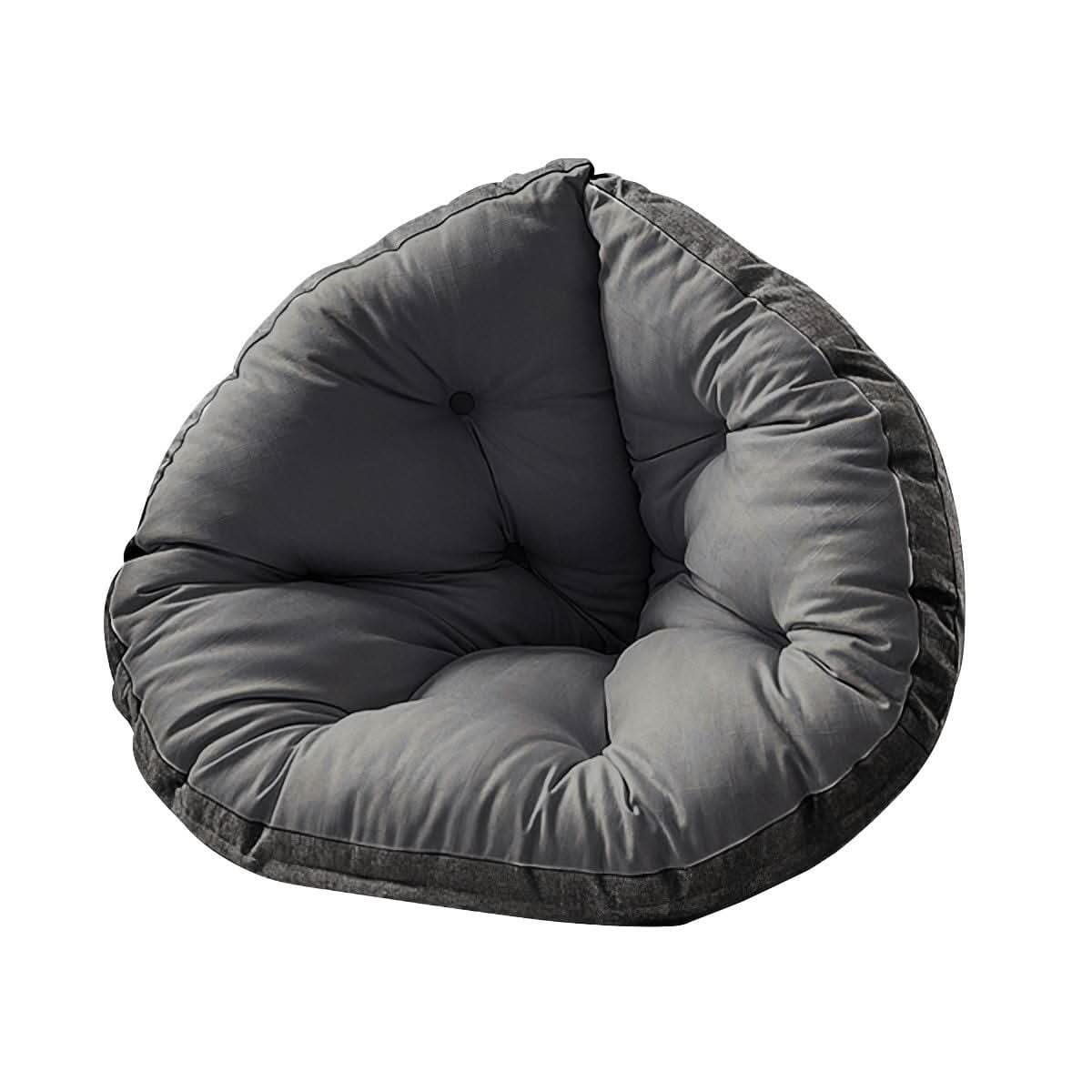 Hanging Chair Cushion – Full Grey Linen Cotton Seat Pad