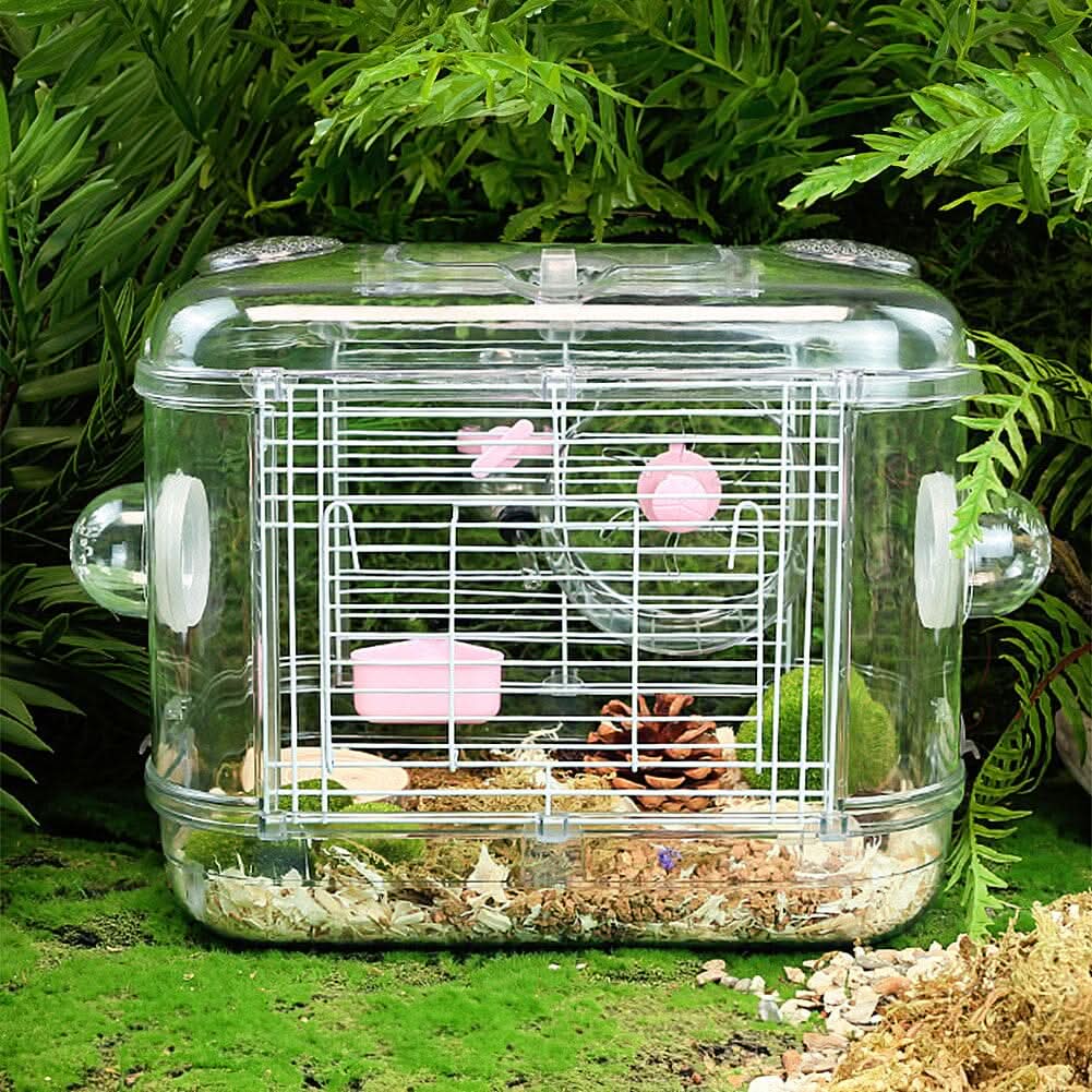 Portable Transparent Hamster Cage