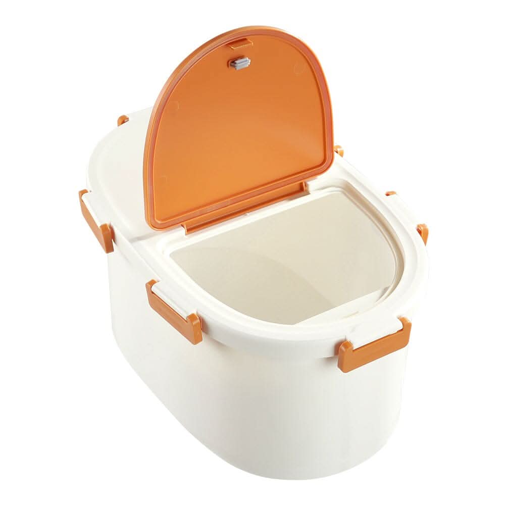 Airtight Flat-Top Pet Food Storage Bin for Dogs and Cats - 4-6kg Capacity