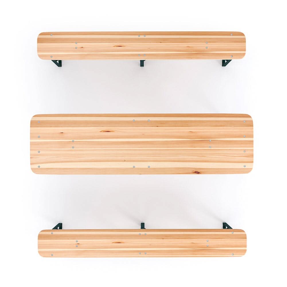 5.5ft L Folding Beer Table Chair Bench Set for Garden