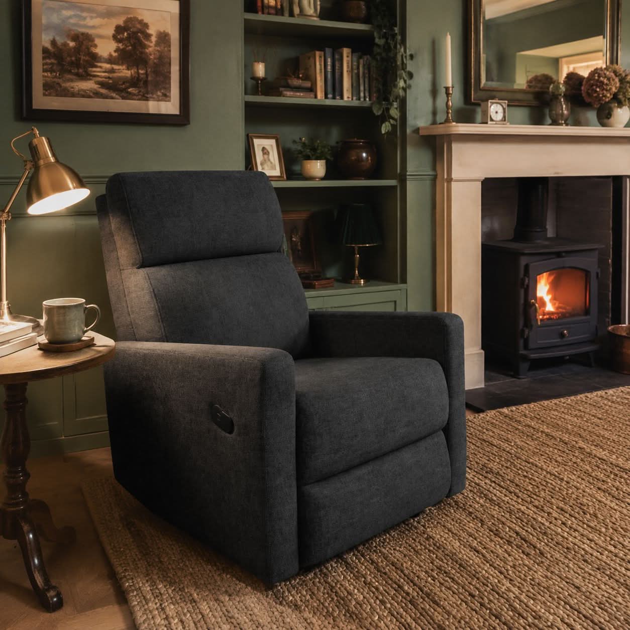 Multi-Angle Recliner Armchair with USB Charging