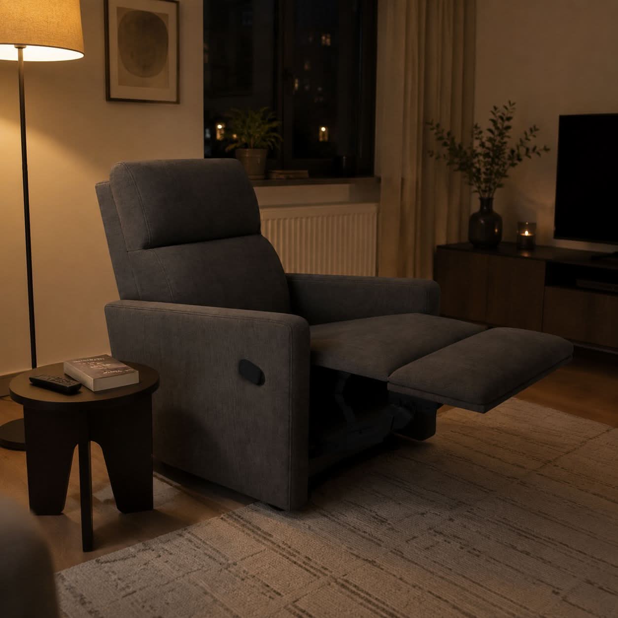 Multi-Angle Recliner Armchair with USB Charging