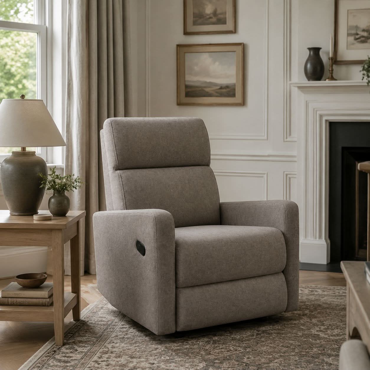Multi-Angle Recliner Armchair with USB Charging