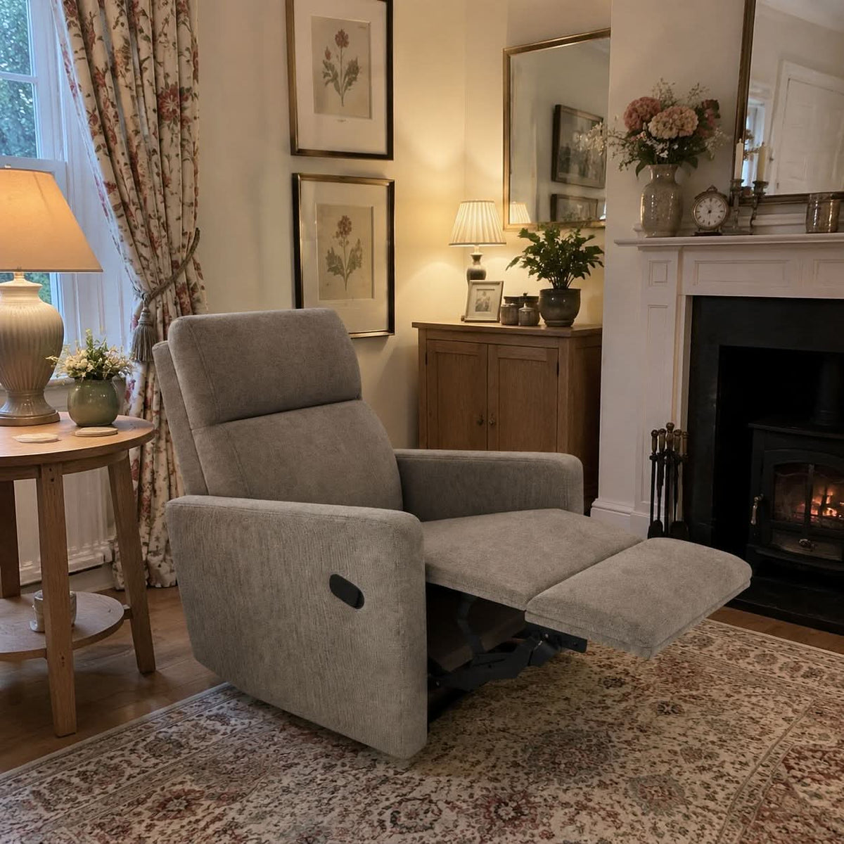Multi-Angle Recliner Armchair with USB Charging